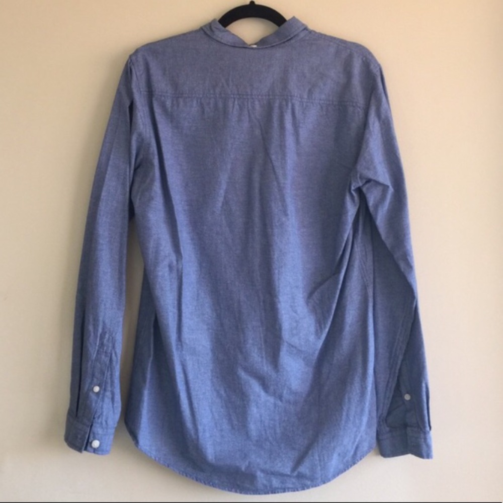 Blue Button Up - Picture 2 of 3